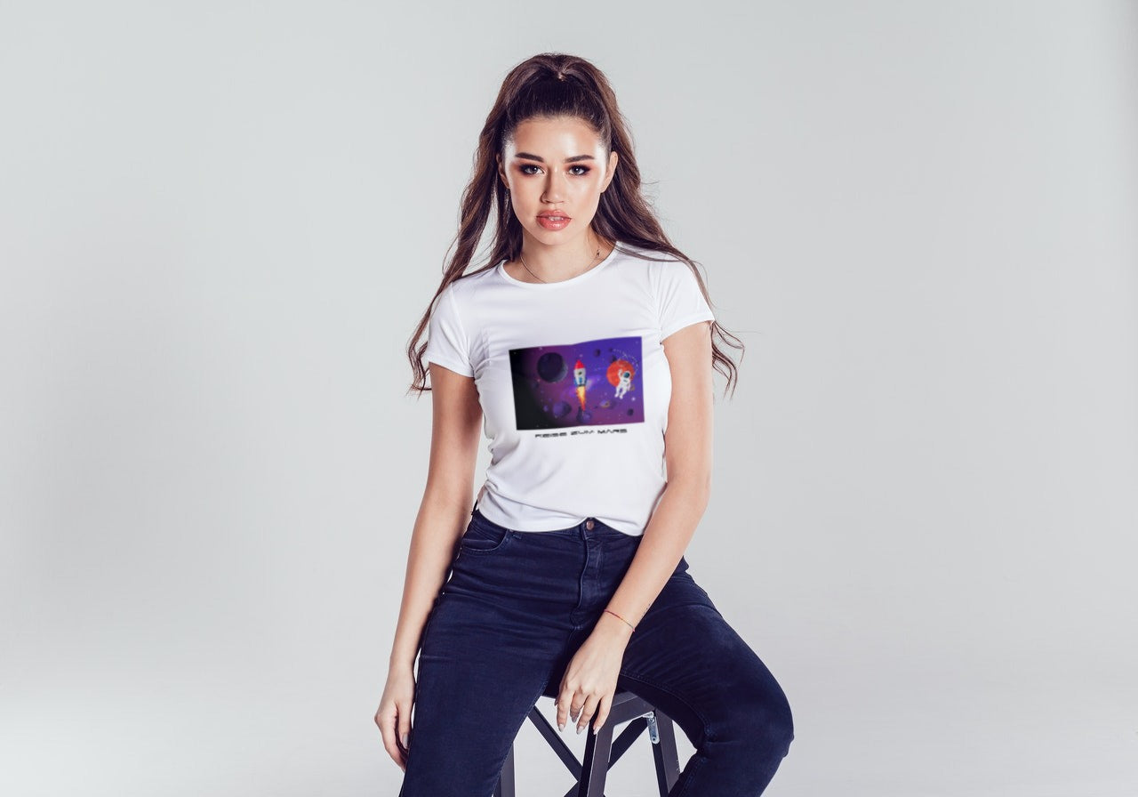 Woman T-Shirt Baumwolle MARS