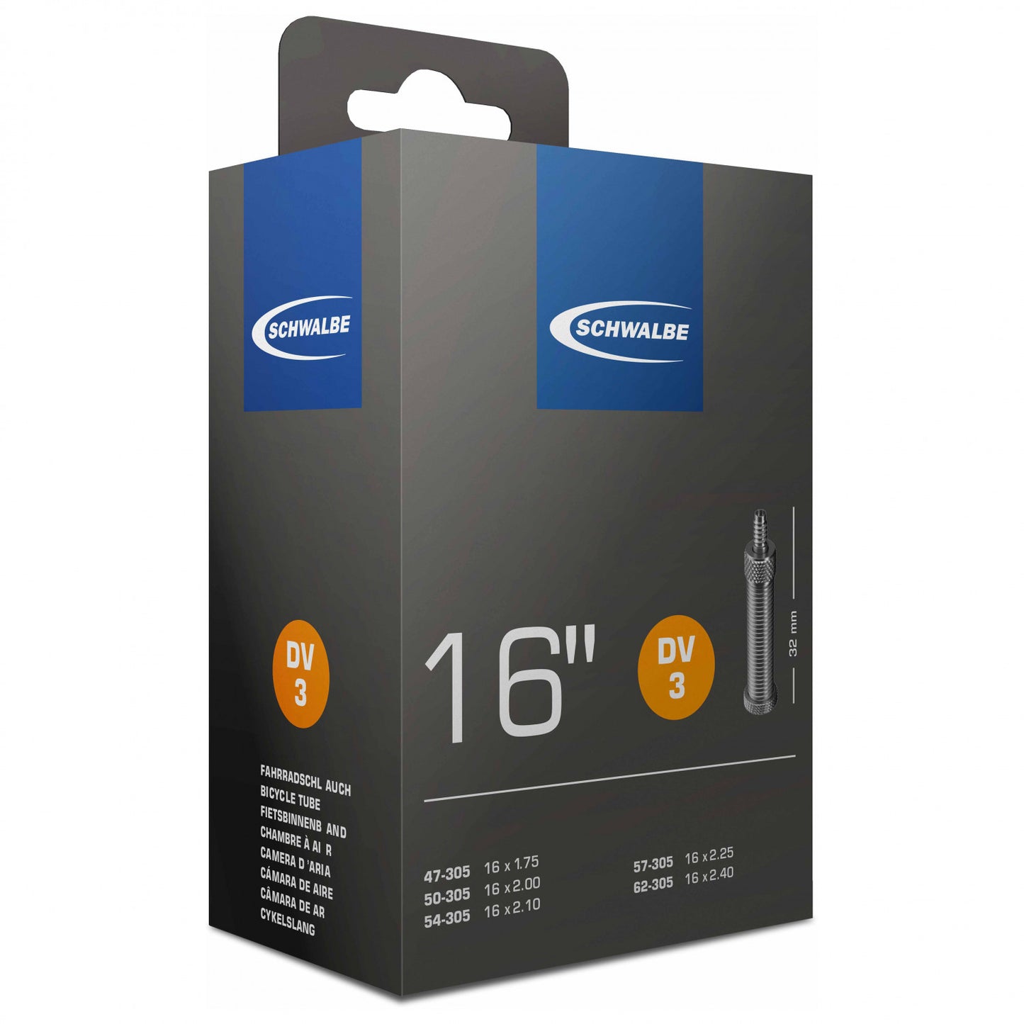 Schwalbe - 16'' Schlauch Nr. 3 47/62-305 - Fahrradschlauch