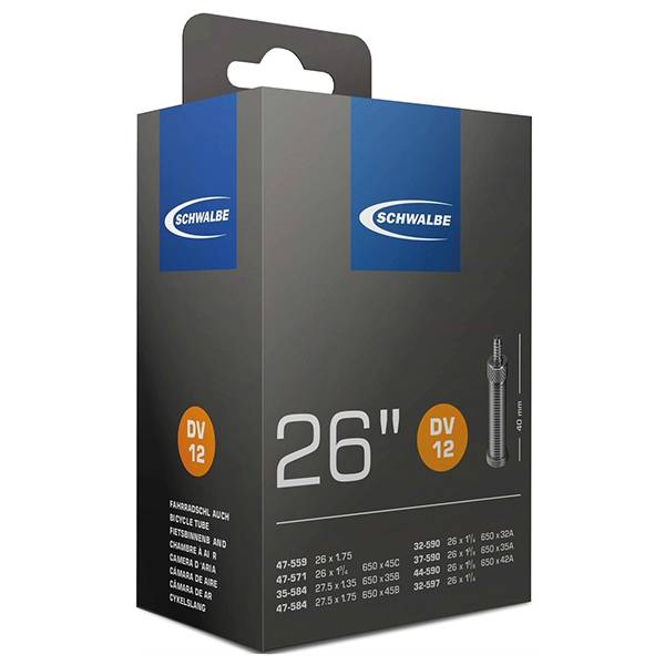 Schwalbe (Dv12) Fahrrad Schlauch 26 Std Dunlop Ventil