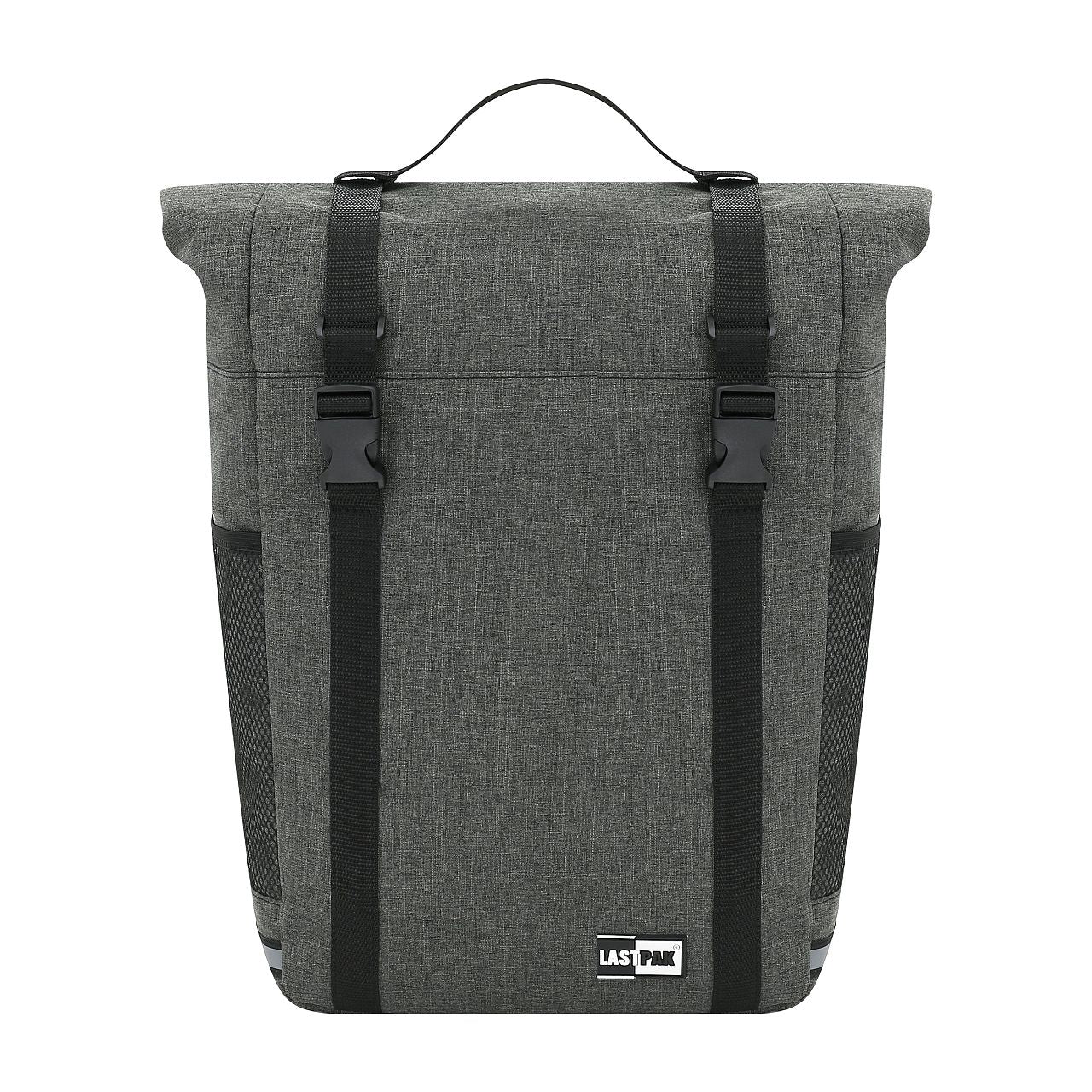 Seitentasche, 15 Liter, Polyester, 40x13x15 cm, grau-melange