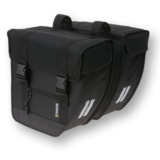 Doppelpacktasche Tour, wasserabweisend, 28 Liter, schwarz